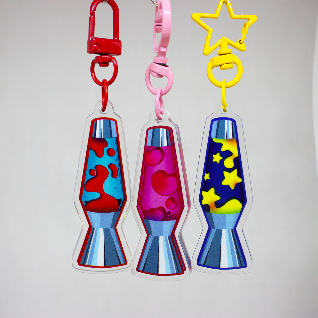 Star Lava lamp - Shaker keychain