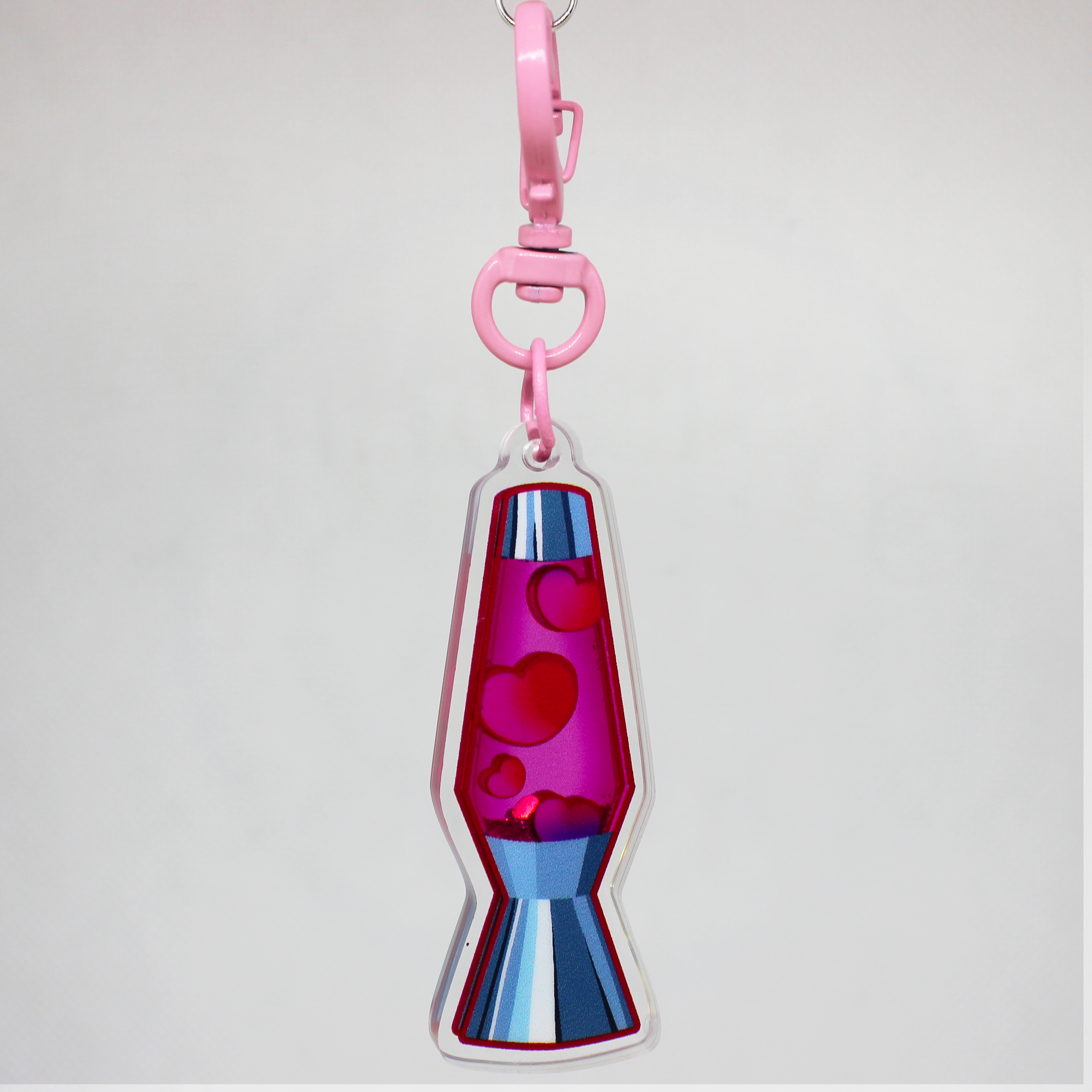 Heart Lava lamp - Shaker keychain